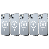 5x Cygnett AeroMag MagSafe Mobile Phone Case For Apple iPhone 15 Plus in Clear (Bulk Pack)