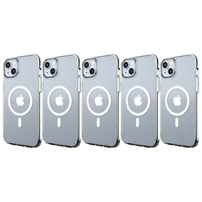 5x Cygnett AeroMag MagSafe Mobile Phone Case For Apple iPhone 15 Plus in Clear (Bulk Pack)