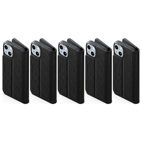 5x Cygnett UrbanWallet Phone Case for iPhone 15 Plus Bulk Pack - Black (Card Slots)