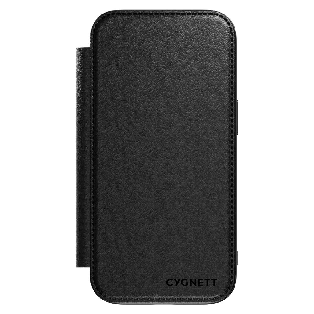 Cygnett Magnetic MagSafe Leather Wallet Case (Suits iPhone 15) - Black