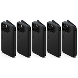 5x Cygnett MagWallet MagSafe Phone Case for iPhone 15 Pro Max Bulk Pack - Black (Card Slots Stand)