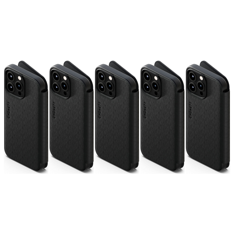 5x Cygnett MagWallet MagSafe Phone Case for iPhone 15 Pro Max Bulk Pack - Black (Card Slots Stand)
