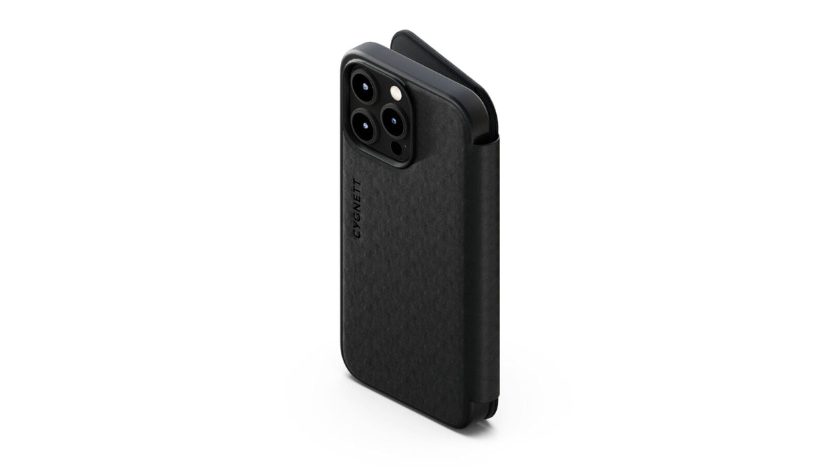 Cygnett MagWallet MagSafe Phone Case for iPhone 15 Pro Max - Black (Card Slots Stand)
