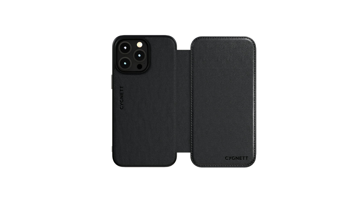 Cygnett MagWallet Case iPhone 15 Pro Max MagSafe Card Slots Stand Cover in Black