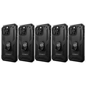 5x Cygnett Rugged Protective Case for Apple iPhone 15 Pro Max in Black (Bulk Pack)