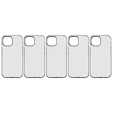 5x Cygnett Eco Case for iPhone 15 Bulk Pack - Clear (Slim Recycled Anti-Bacterial Cover)