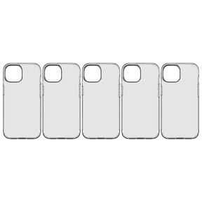5x Cygnett Eco Case for iPhone 15 Bulk Pack - Clear (Slim Recycled Anti-Bacterial Cover)