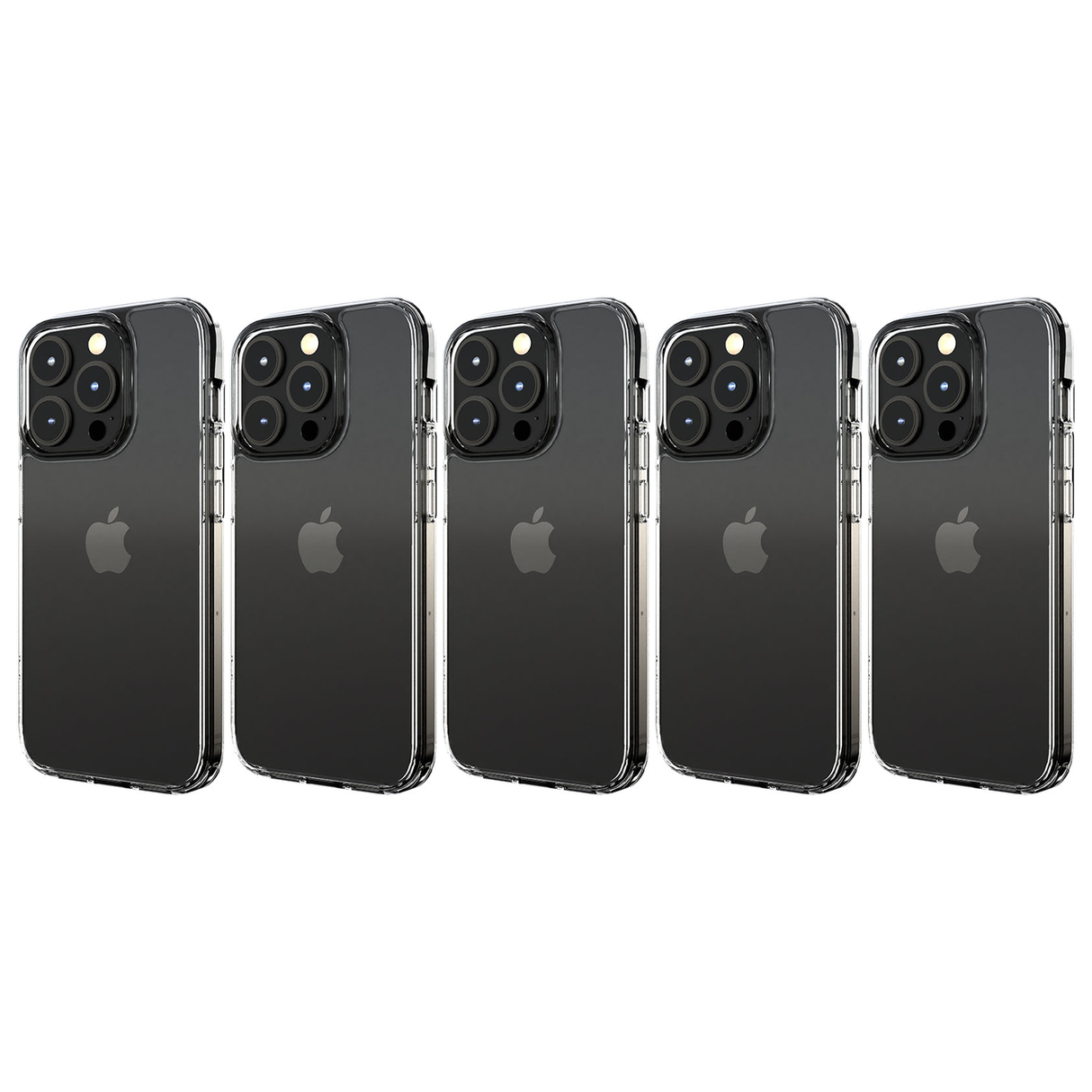 5x Cygnett EcoShield Case for Apple iPhone 15 Pro in Clear (Bulk Pack)