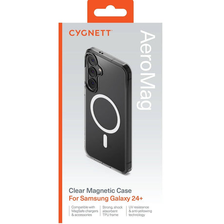 5x Cygnett AeroMag Magnetic Phone Case For Samsung Galaxy S24+ Plus Bulk Pack - Clear