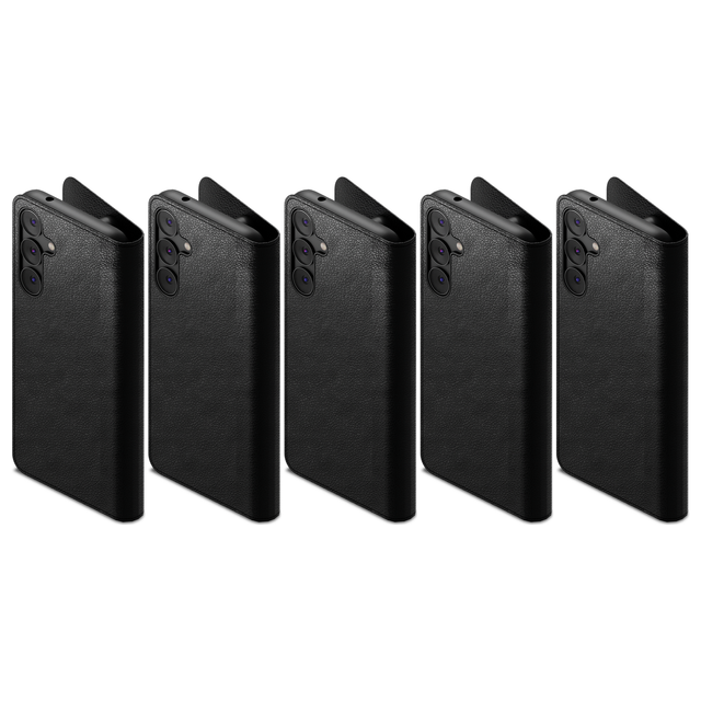5x Cygnett UrbanWallet Wallet Flip Case for Samsung Galaxy S24 FE in Black (Bulk Pack)