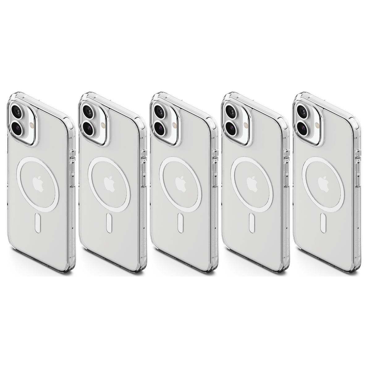 5x Cygnett AeroMag Mobile Phone Case for Apple iPhone 16 Plus in Clear (Bulk Pack)