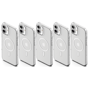 5x Cygnett AeroMag Mobile Phone Case for Apple iPhone 16 Plus in Clear (Bulk Pack)