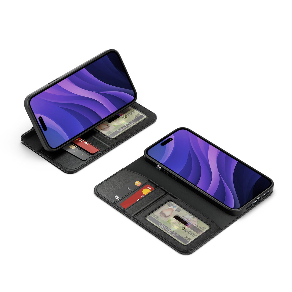 Cygnett UrbanWallet Wallet Flip Case for Apple iPhone 16 Plus in Black