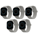 5x Cygnett Magnetic Band for Apple Watch 3/4/5/6/7/8/9/10/SE [42/44/45/46mm] Ultra 1-2 49mm Bulk Pack (Champagne)