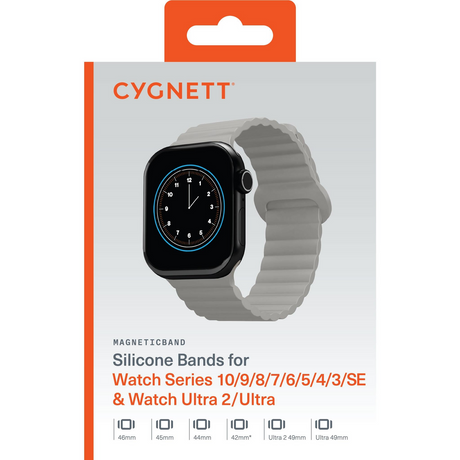 5x Cygnett Magnetic Band for Apple Watch 3/4/5/6/7/8/9/10/SE [42/44/45/46mm] Ultra 1-2 49mm Bulk Pack (Champagne)