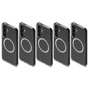 5x Cygnett EcoMag Magnetic Protective Case for Samsung Galaxy S25 Mobile Phones in Clear (Bulk Pack)