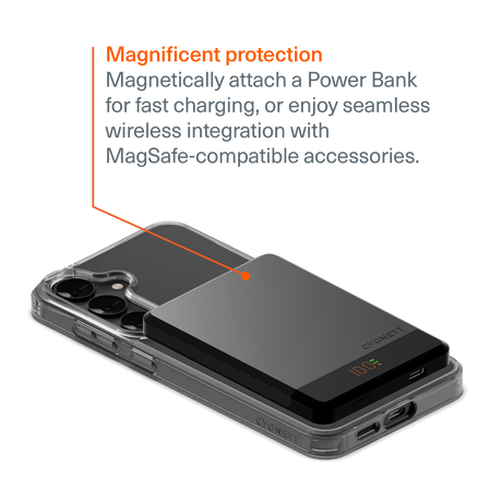 Cygnett EcoMag Magnetic Mobile Phone Case for Samsung Galaxy S25+ in Clear