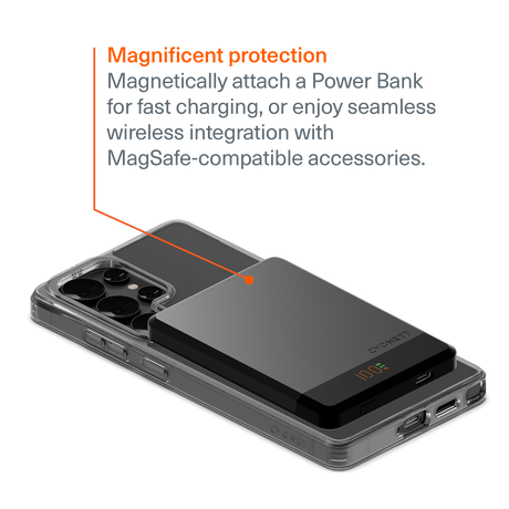 5x Cygnett EcoMag Mobile Phone Case for Samsung Galaxy S25 Ultra in Clear (Bulk Pack)