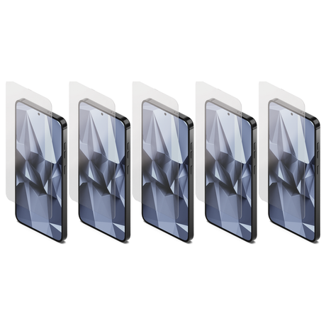 5x Cygnett Tough ScreenGuard Tempered Glass Screen Protector for Samsung S25+ Mobile Phones (Bulk Pack)