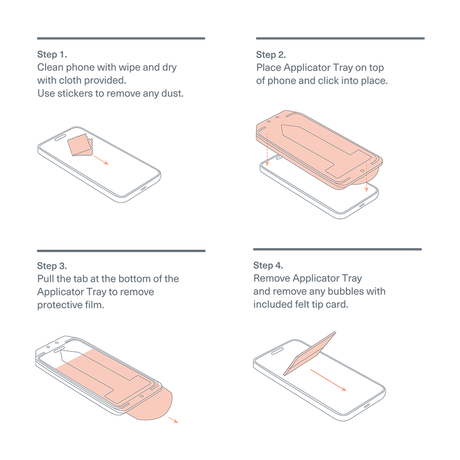 5x Cygnett Tough ScreenGuard Tempered Glass Screen Protector for Samsung S25+ Mobile Phones (Bulk Pack)