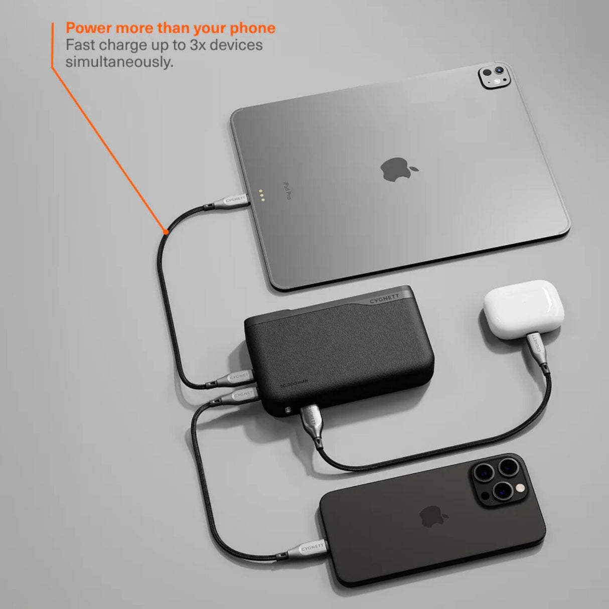 Cygnett Encore 65W Fast Charging Power Bank 20K - Black