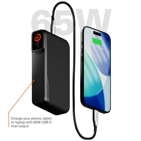 Cygnett Encore 65W Fast Charging Power Bank 20K - Black