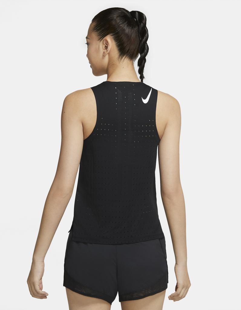 Nike AeroSwift Womens Running Singlet - Black (Run Jog Gym)