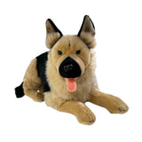 Bocchetta Caesar 64cm Lying German Shepherd Plush Toy (Realistic Stuffed Animal Dog Gift)
