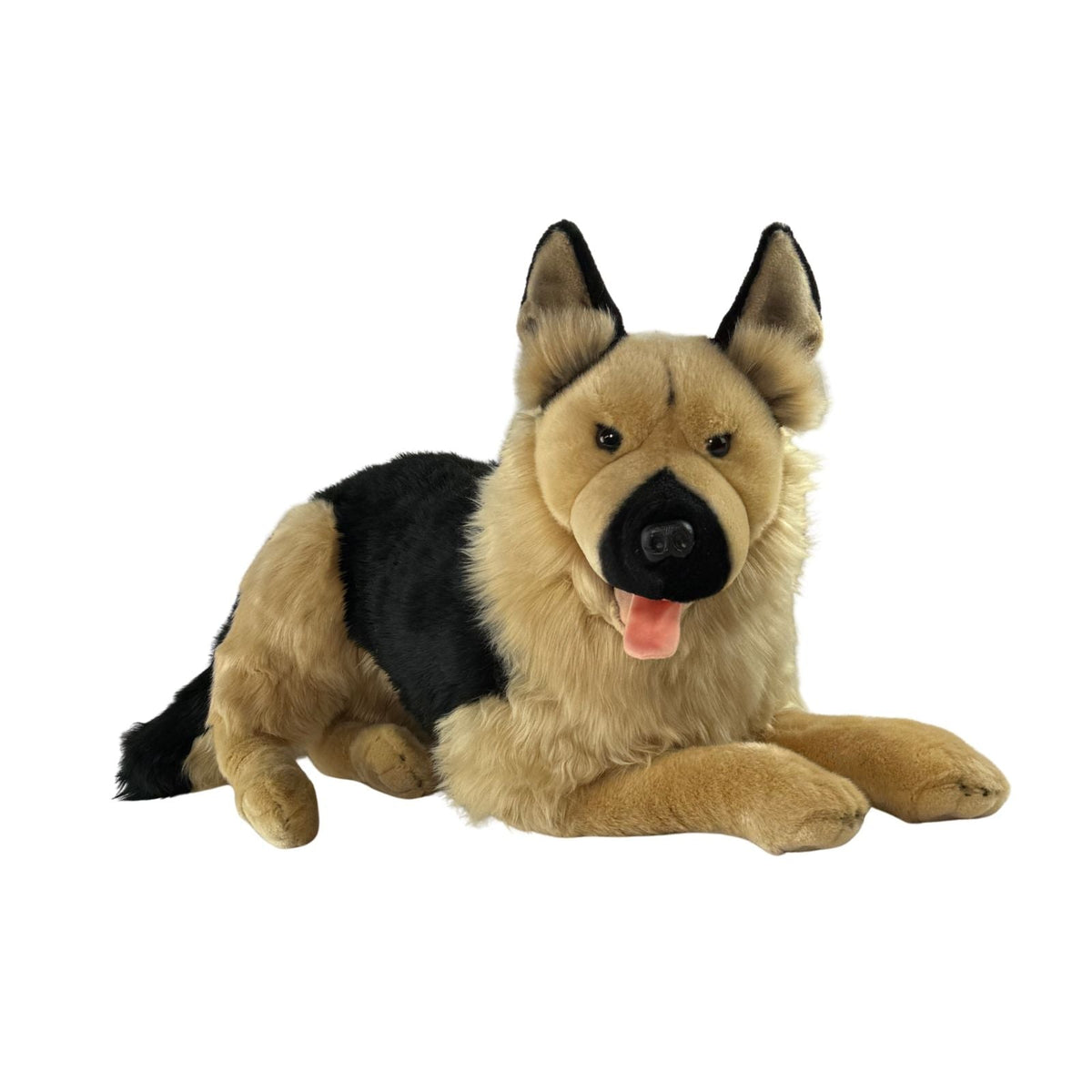 Bocchetta Caesar 64cm Lying German Shepherd Plush Toy (Realistic Stuffed Animal Dog Gift)