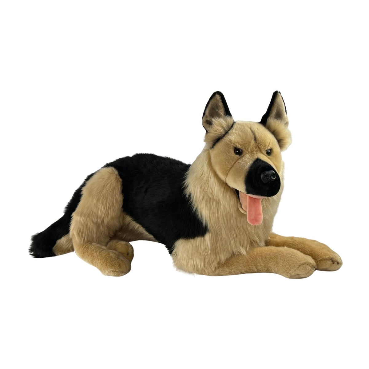 Bocchetta Caesar 64cm Lying German Shepherd Plush Toy (Realistic Stuffed Animal Dog Gift)