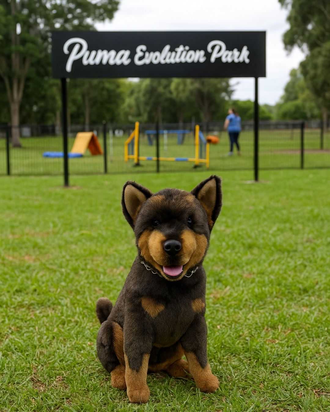 Bocchetta Cannon 38cm Sitting Kelpie Plush Toy (Australian Stuffed Animal Dog Gift)