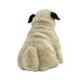 Bocchetta Carlotta 28cm Sitting Pug Plush Toy (Realistic Stuffed Animal Dog Gift)