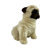 Bocchetta Carlotta 28cm Sitting Pug Plush Toy (Realistic Stuffed Animal Dog Gift)