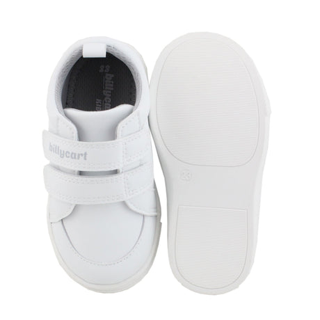 Billycart Casper Kids Wide-Fit Sneakers - White (Toddler Shoes)