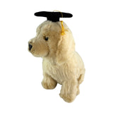 Bocchetta Chanel 28cm Sitting Graduation Golden Retriever Plush Toy (Stuffed Animal Dog Grad Gift)