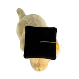Bocchetta Chanel 28cm Sitting Graduation Golden Retriever Plush Toy (Stuffed Animal Dog Grad Gift)