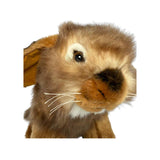 Bocchetta Cinnamon 25cm Sitting Lop Eared Rabbit Plush Toy (Realistic Stuffed Animal Easter Gift)
