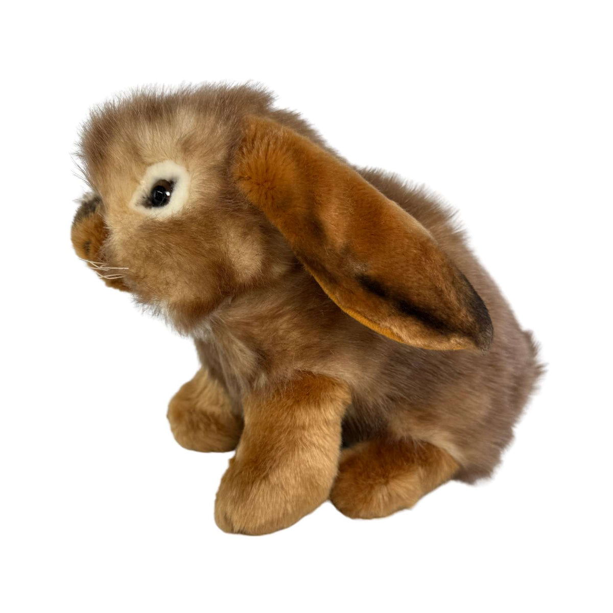Bocchetta Cinnamon 25cm Sitting Lop Eared Rabbit Plush Toy (Realistic Stuffed Animal Easter Gift)