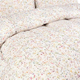 Confetti Cloud Double Comforter Set w/ Fitted Sheet & 4 Pillow Covers - White (6 Piece Set)