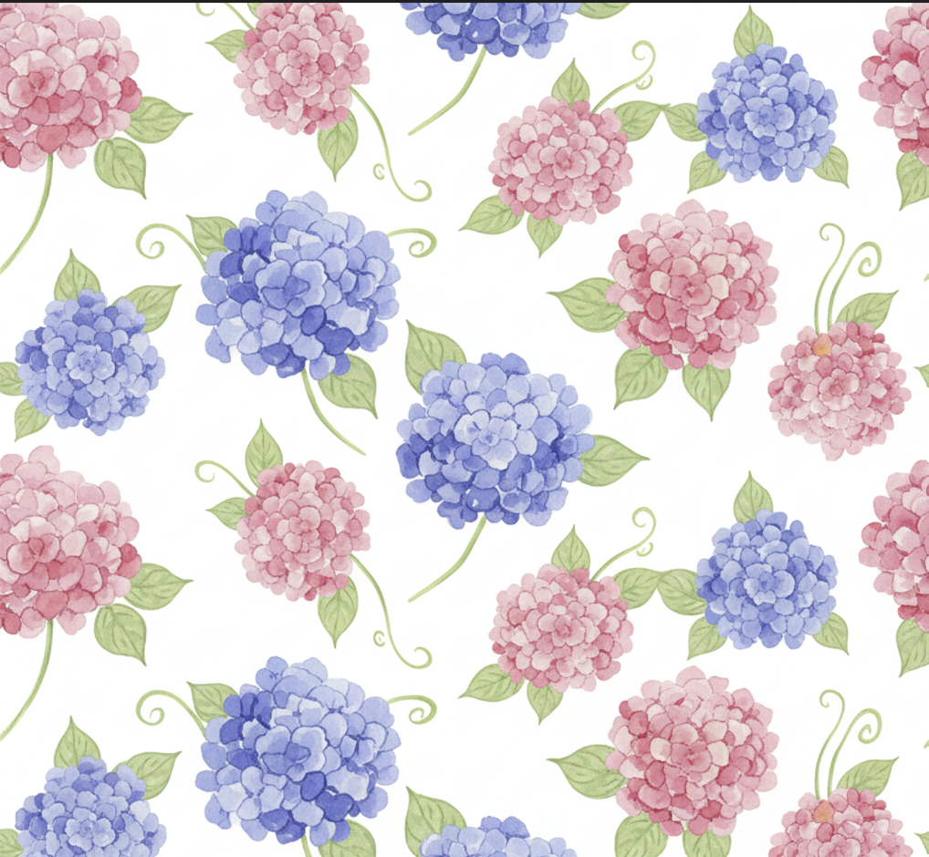 Meadow Bouquet Double Comforter Set w/ Fitted Sheet & 4 Pillow Covers - Pink/Blue (6 Piece Set)