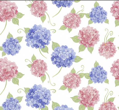 Meadow Bouquet Double Comforter Set w/ Fitted Sheet & 4 Pillow Covers - Pink/Blue (6 Piece Set)