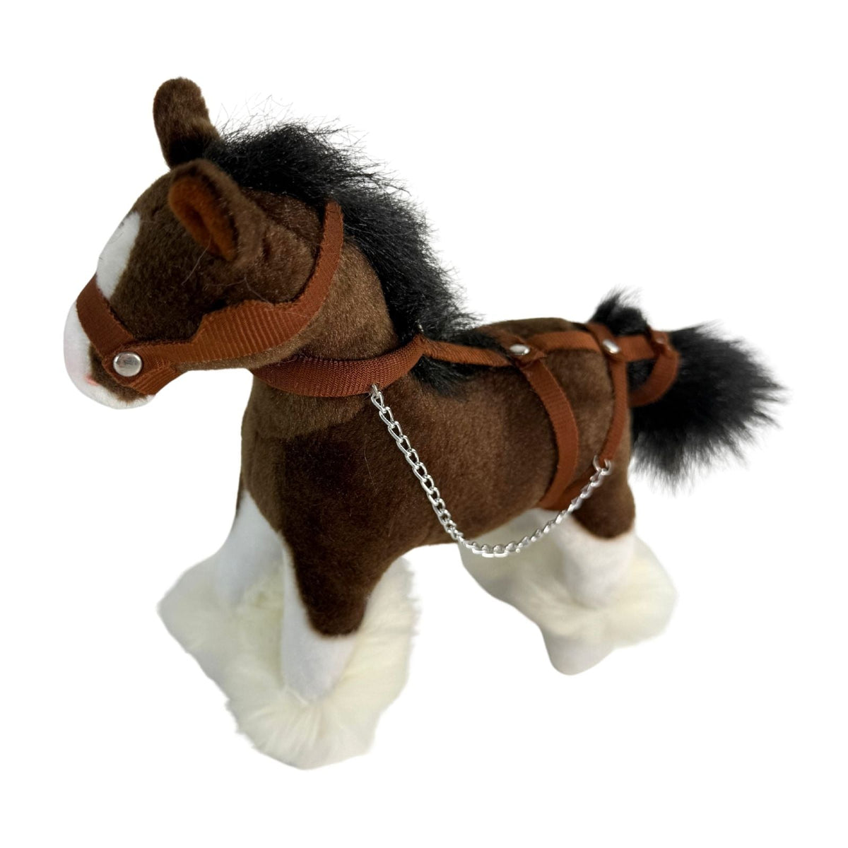 Bocchetta Clyde 20cm Clydesdale Horse Plush Toy (Realistic Stuffed Animal Farm Gift)