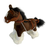 Bocchetta Clyde 20cm Clydesdale Horse Plush Toy (Realistic Stuffed Animal Farm Gift)