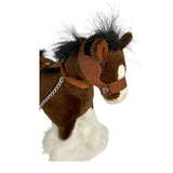 Bocchetta Clyde 20cm Clydesdale Horse Plush Toy (Realistic Stuffed Animal Farm Gift)