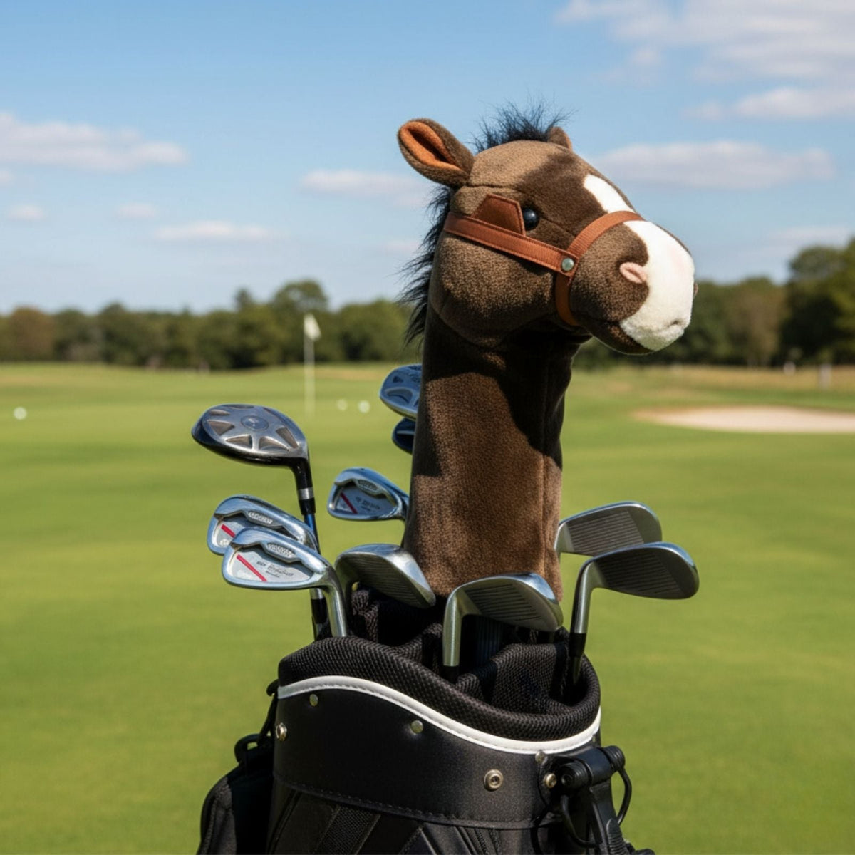 Bocchetta Clydesdale Horse Plush Golf Club Head Cover (Novelty Animal Golfer Gift)