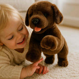 Bocchetta Coco 28cm Floppy Labrador Puppy Plush Toy - Brown (Realistic Stuffed Animal Dog Gift)