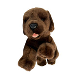 Bocchetta Coco 28cm Floppy Labrador Puppy Plush Toy - Brown (Realistic Stuffed Animal Dog Gift)