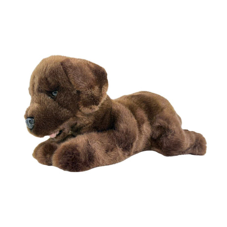 Bocchetta Coco 28cm Floppy Labrador Puppy Plush Toy - Brown (Realistic Stuffed Animal Dog Gift)