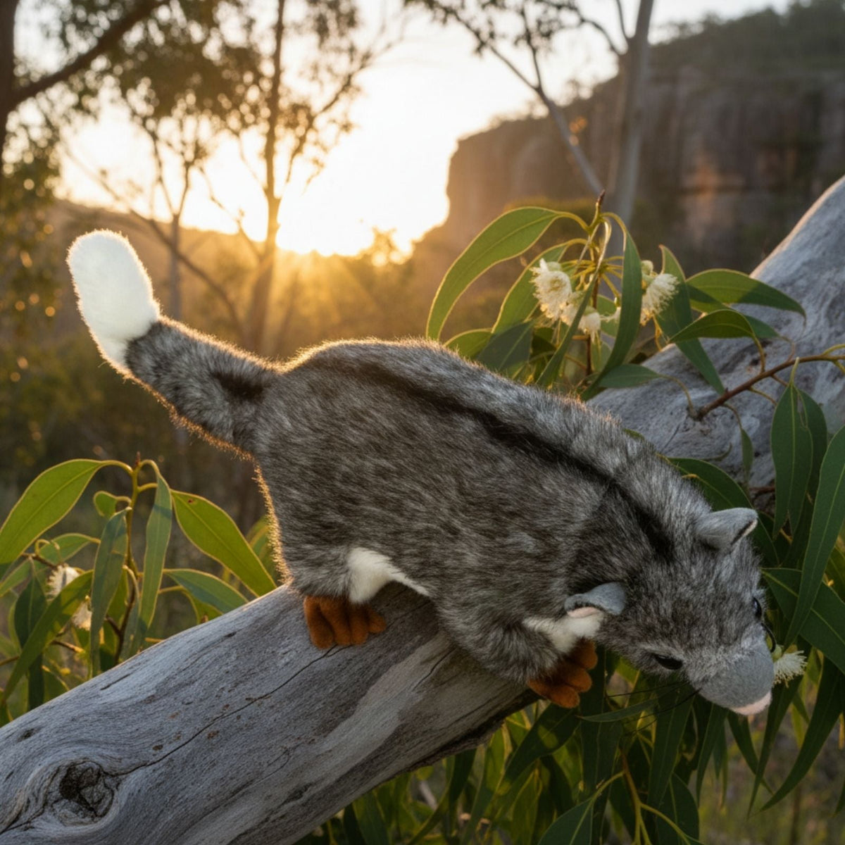 Bocchetta Cody 23cm Ringtail Possum Plush Toy (Australian Stuffed Animal Souvenir Gift)
