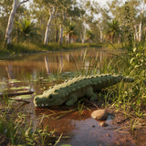 Bocchetta Cole 58cm Crocodile Plush Toy - Green (Australian Stuffed Animal Souvenir Gift)